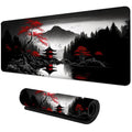 Sakura cenário mouse pad grande antiderrapante borracha gaming mousepad durável almofada de mesa borda de costura grossa adequado para escritório e jogos