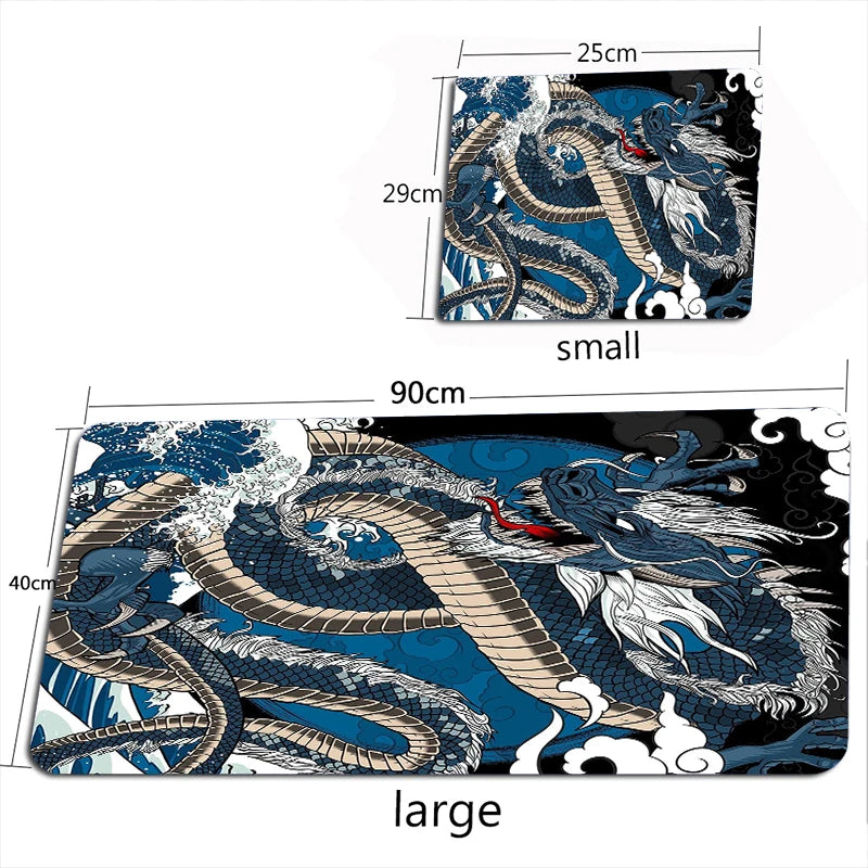 Grande Dragão Chinês Mouse Pad, Teclado Mousepad, Acessórios para Jogos, Computador de Escritório, PC Gamer, Laptop Desk Mat, XXL