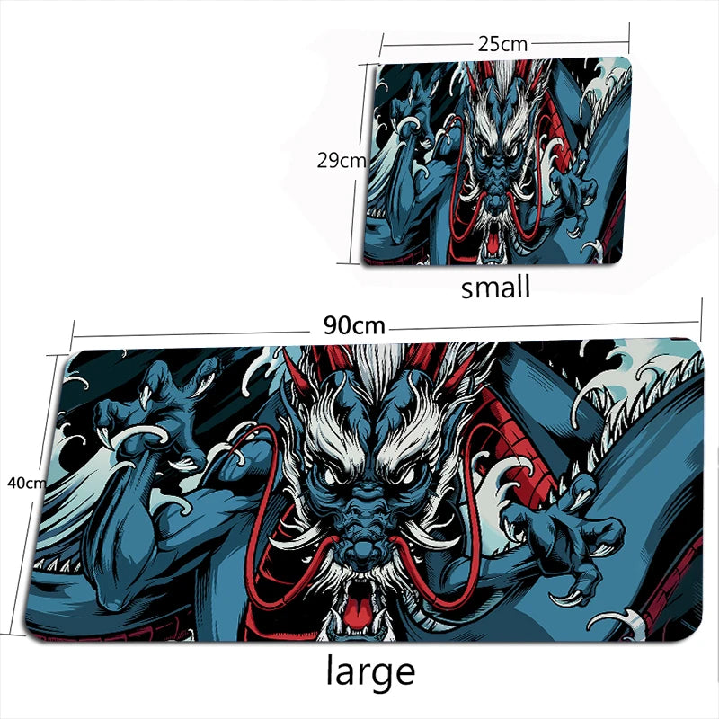 Grande Dragão Chinês Mouse Pad, Teclado Mousepad, Acessórios para Jogos, Computador de Escritório, PC Gamer, Laptop Desk Mat, XXL